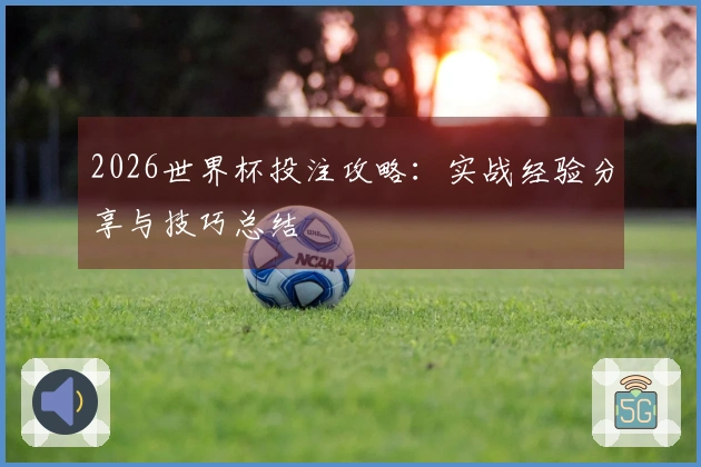 2026世界杯投注攻略：实战经验分享与技巧总结